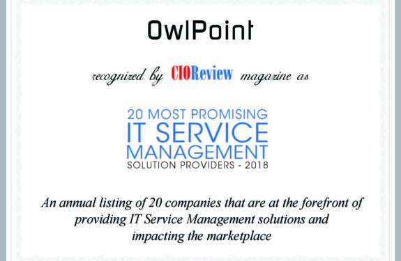 OwlPoint Named 20 Most Promising ITSM