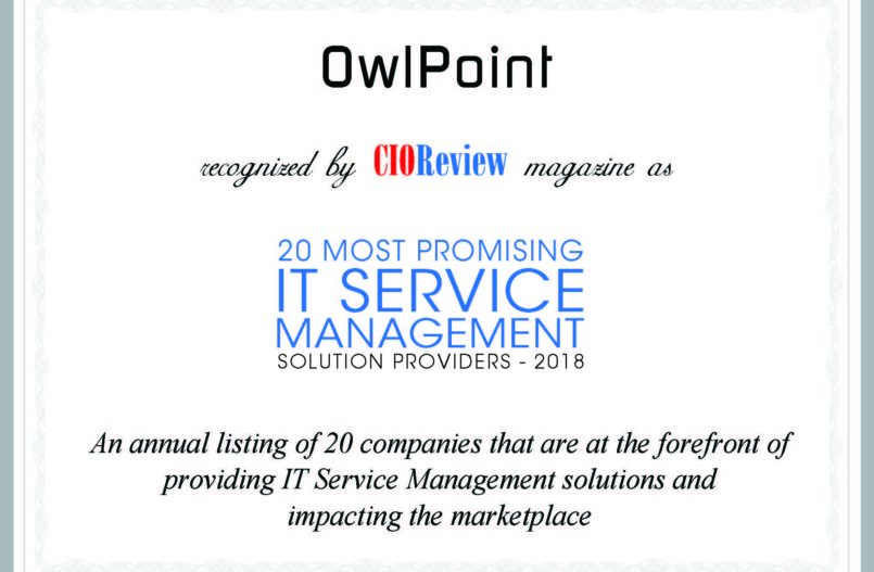 OwlPoint Named 20 Most Promising ITSM